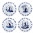 Figurine Melamine Salad Plates, Set of 4 For Sale