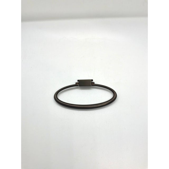 Contemporary Baker Elliptical Pull Dark Bronze For Sale - Image 3 of 4