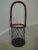 Vintage 1970s Wine Bottle Basket Caddy Holder For Sale - Image 9 of 9