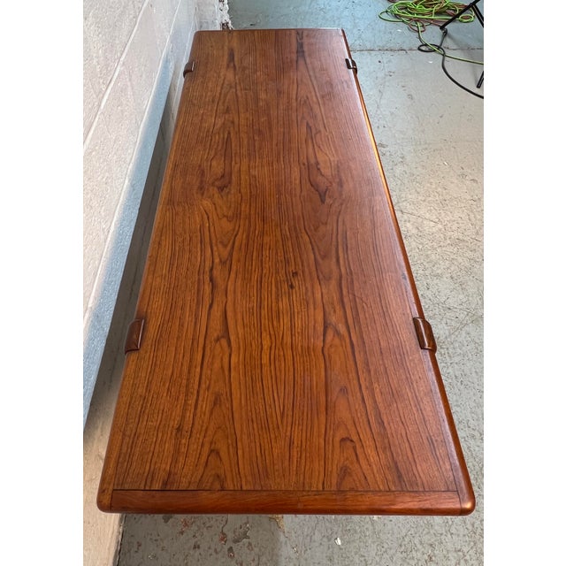 Mid-Century Teak Coffee Table by j.l. Møller of Denmark For Sale - Image 9 of 14