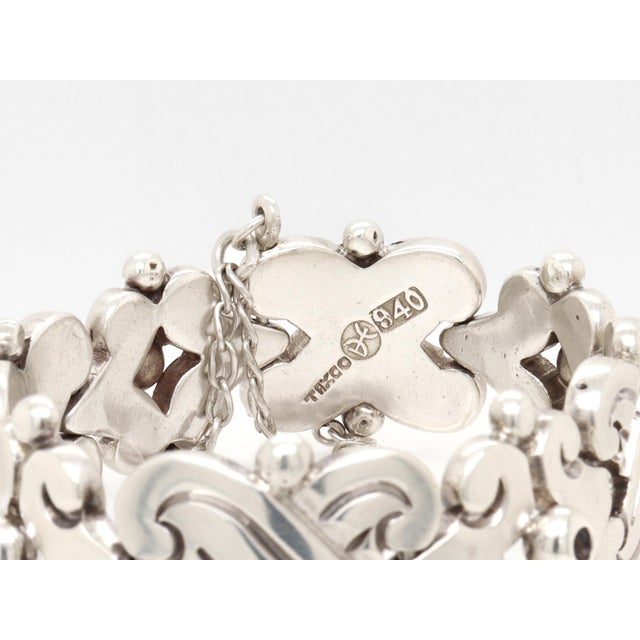Signed Hector Aguilar Mexican Mid-Century Sterling Silver Fertility Bracelet For Sale - Image 11 of 11