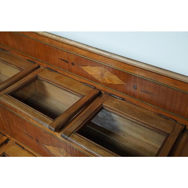 Large Dutch Beech Haberdashery Shop Cabinet, 1920s-1930s For Sale - Image 3 of 18