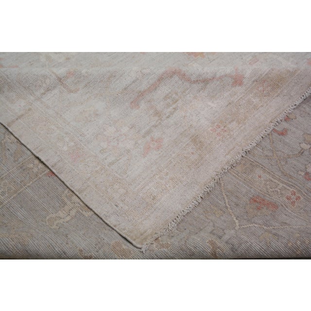 Turkish Turkish Oushak Hand Knotted Wool Rug, 11'8"x14'7" For Sale - Image 3 of 5