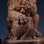 Pair of Large Vintage Gilt Bronze Guardian Lions – Repoussé & Chased Detailing For Sale - Image 9 of 10