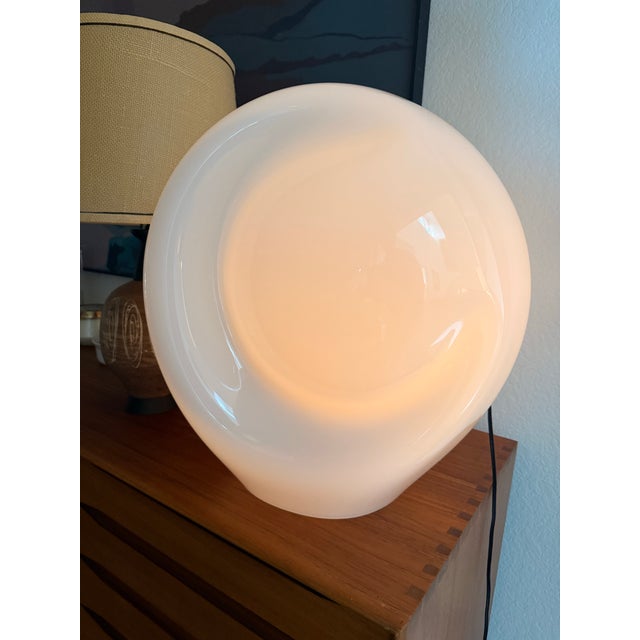 Beautiful, elegant, and commanding Murano glass “Munega” lamp by Luciano Visotsi with original tag c. 1970. An icon of...