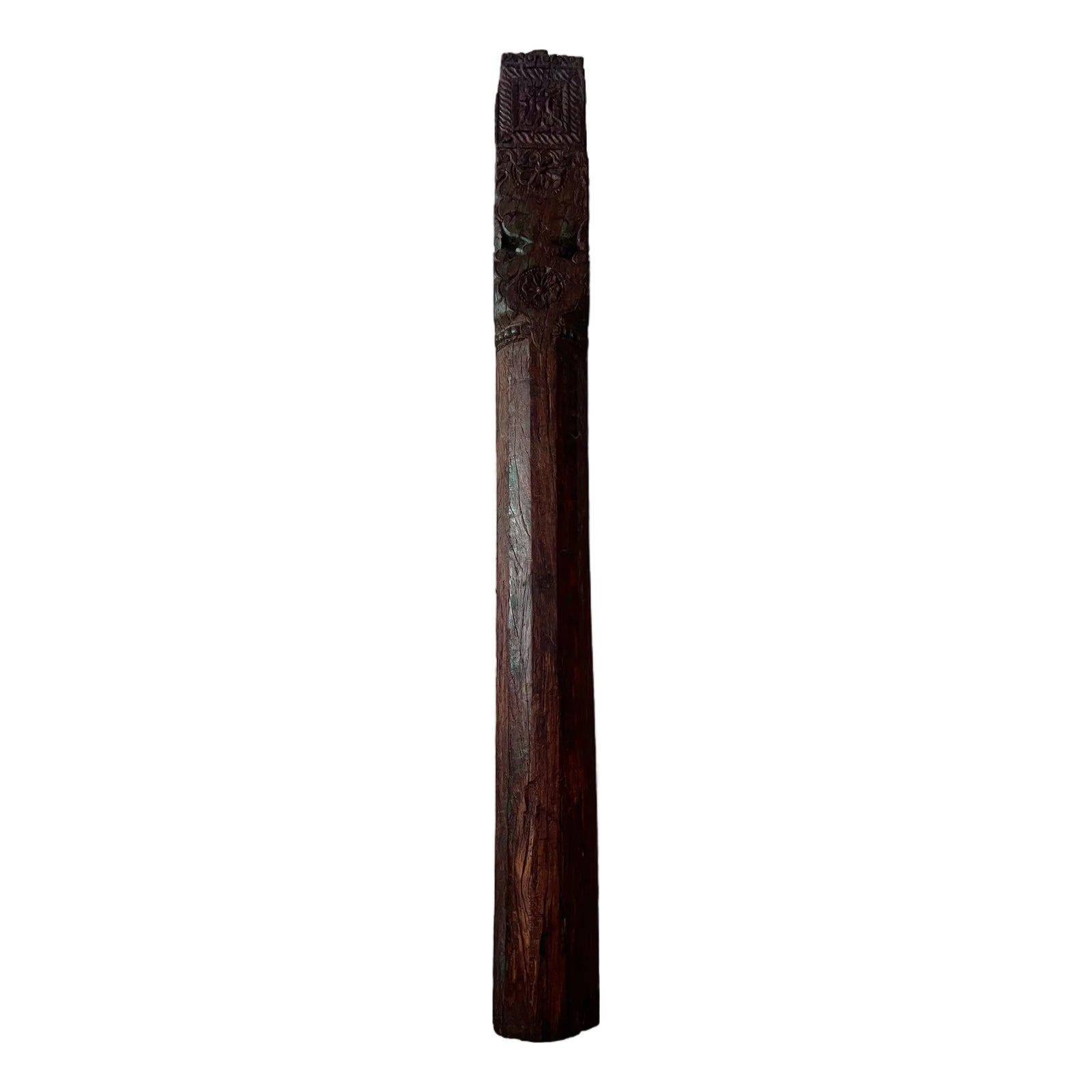 Antique Indian Column From India | Chairish