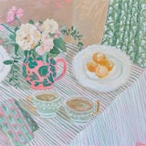 "Breakfast Still Life" Original Still Life Acrylic Painting For Sale