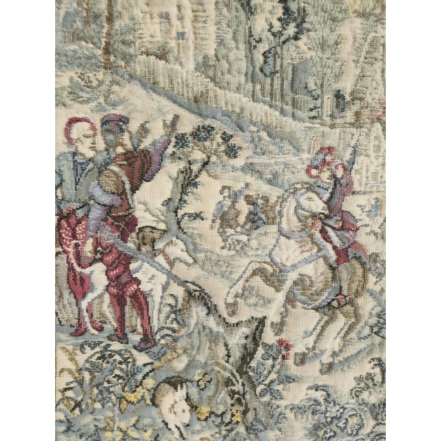 Medieval Hunts of Maximilian Wool Tapestry, Brussels, 1960s For Sale - Image 14 of 18