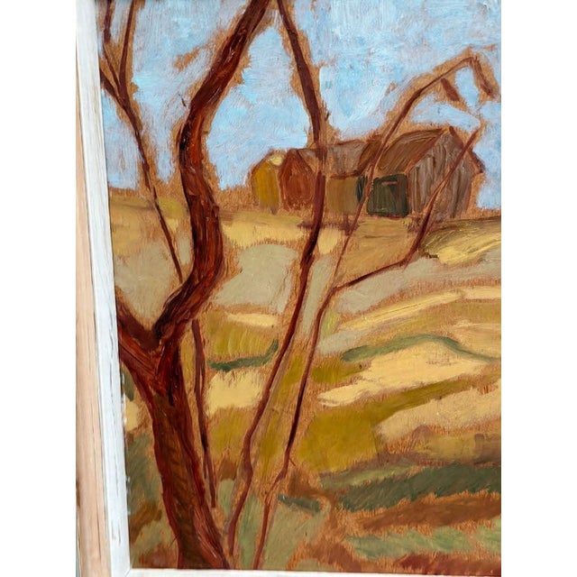 Autumn Landscape, 1950s, Oil Painting on Panel, Framed For Sale - Image 7 of 17