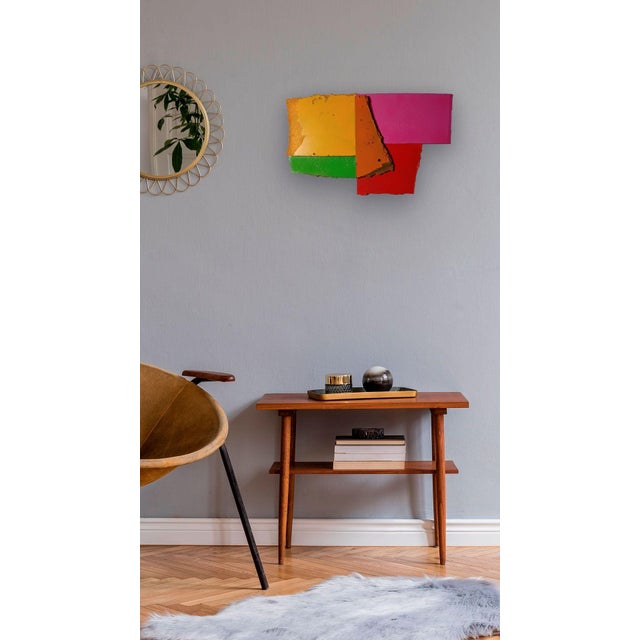 Contemporary Abstract Aerosol on Assembled Masonite (Isorel) "Untitled 198" by Andre Debono For Sale - Image 4 of 9