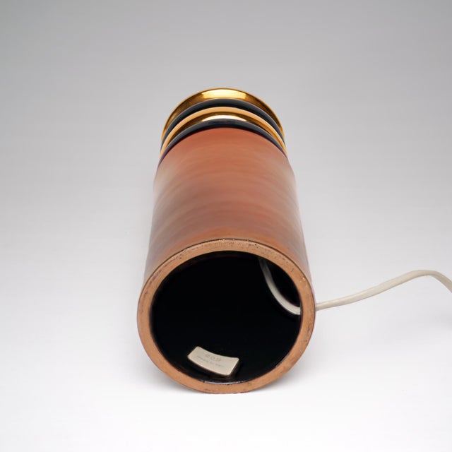 Mid-Century Modern Ceramic Table Lamp by Aldo Londi for Bitossi, 1960s For Sale - Image 3 of 4