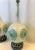 White Vintage Mid-Century Modern Reverse Painted Glass Teardrop Table Lamps - a Pair For Sale - Image 8 of 12
