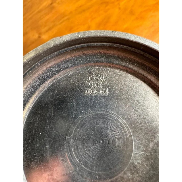 Vintage Medieval Style Pewter Chalices, Cups and Jug with Decorations of Animated Scenes, Set of 13 For Sale - Image 5 of 13