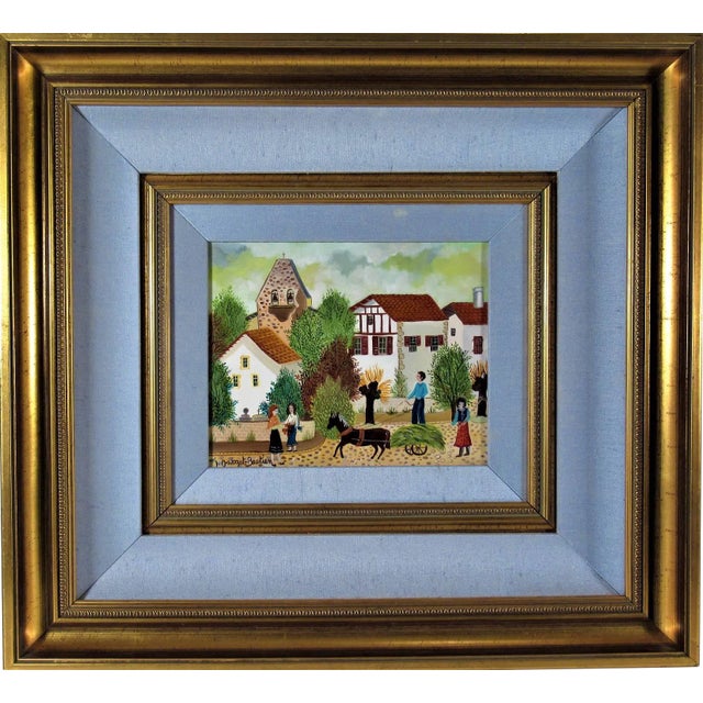 Irene Darget-Bastien, La Charette de Lion, Circa 1980 For Sale