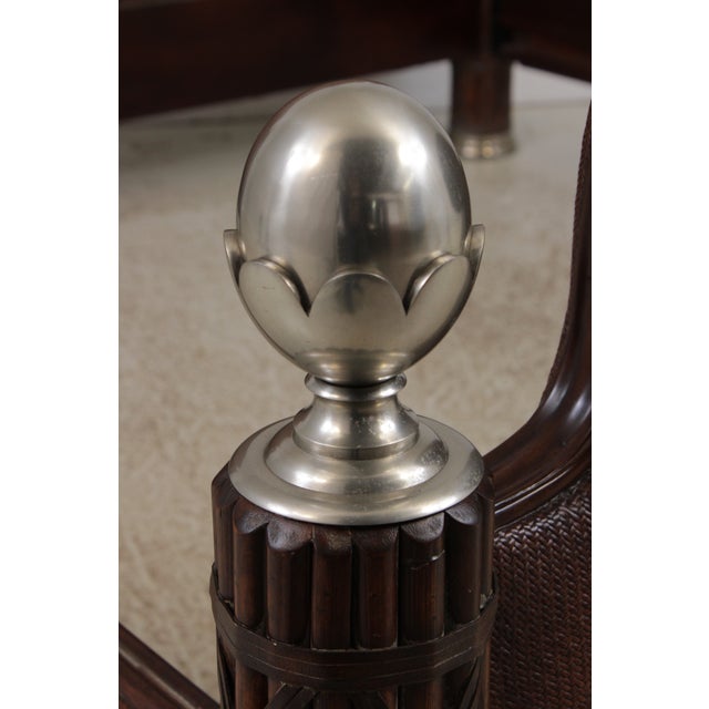 Thomasville Ernest Hemmingway Kilimanjuro King Size Bamboo Bed For Sale - Image 11 of 14