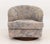 Purple Pair of Milo Baughman Style Barrel Swivel Arm Chairs For Sale - Image 8 of 11