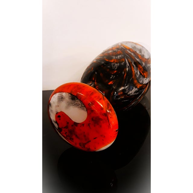 Vintage Italian Opaline Florence Overflow Vase, 1970s For Sale - Image 6 of 8