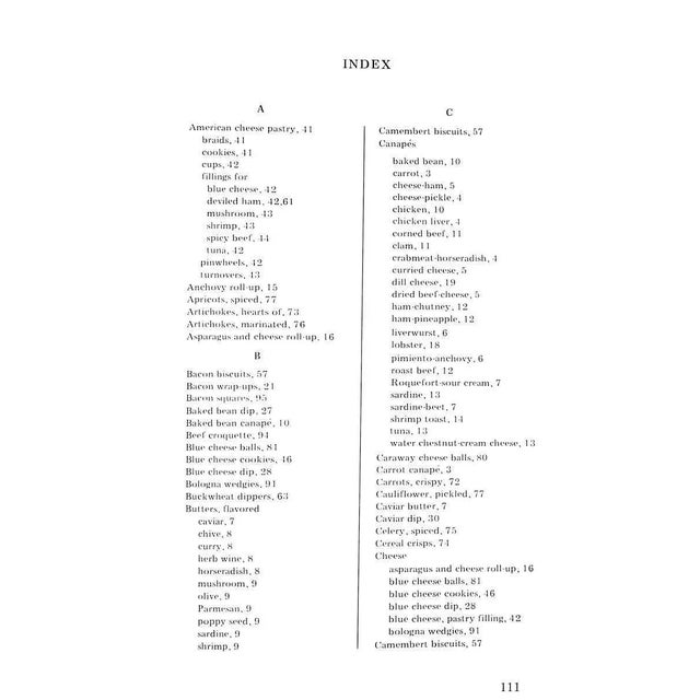 1970s "Your Secret Servant Fix and Freeze Hors d'Oeuvre for Easy Entertaining" Book 1970 Reed, Ann and Pfaltz, Marilyn For Sale - Image 5 of 9