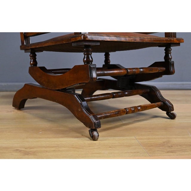 Early 20th Century Mahogany Rocking Chair, England For Sale - Image 14 of 18