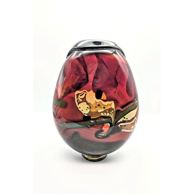 Black Vintage Sculptural Vase by Robert Pierini, France, 1990 For Sale - Image 8 of 8