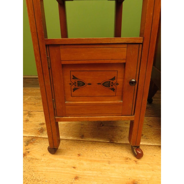 English Stencilled Chest of Drawers and Bedside Chest, 1890s, Set of 2 For Sale - Image 10 of 18