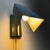 Geometric Minimalist Wall Lamp in Brass and Steel, 1970s For Sale - Image 4 of 13