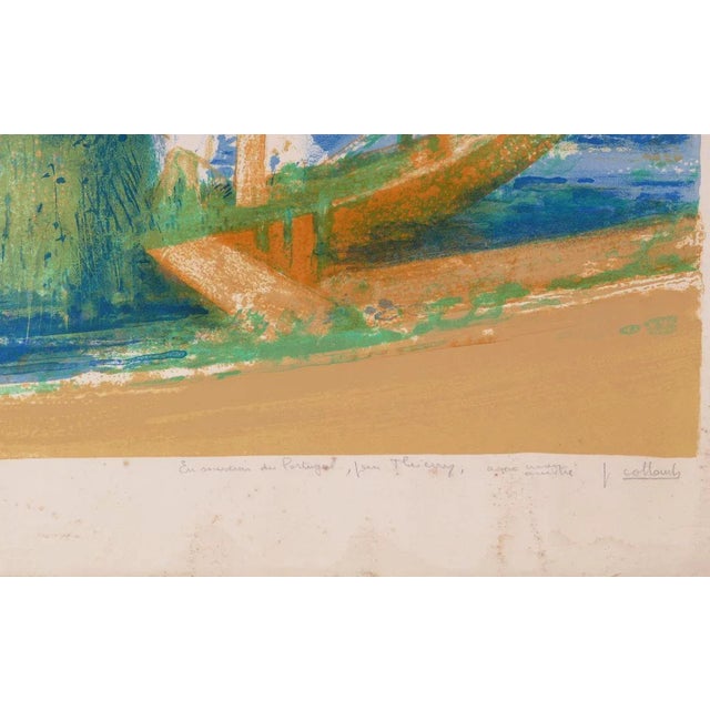 Image dimensions: 40.7 x 53.7 cm. Souvenir of Portugal an original artwork realized by Paul Collomb in the 1970s. Mixed...