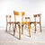 1950s Honey Colour Bentwood Single Bar Dining Chairs from Baumann, 1950s, Set of 6 For Sale - Image 5 of 10
