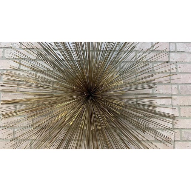 Silver Mic Century Modern Nickel Sea Urchin/Pom-Pom Wall Sculpture Attributed to Curtis Jeré For Sale - Image 8 of 9
