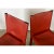 Set of Four Vintage Italian Red Leather Chairs For Sale - Image 10 of 12