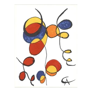 1974 Alexander Calder 'Spirales' Surrealism Multicolor France Lithograph