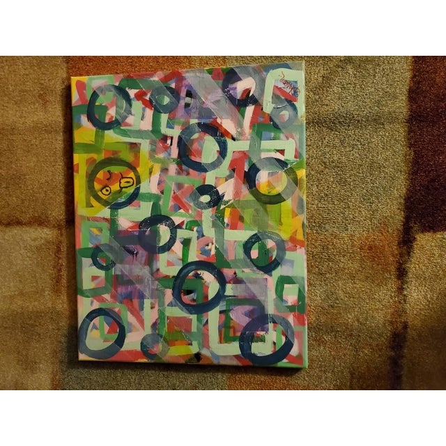 "Yeah Right" Contemporary Abstract Acrylic Painting by Sharon For Sale - Image 4 of 5