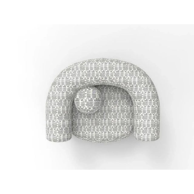 Not Yet Made - Made To Order Cassette Armchair in Kolymbetra Blue and Black Oak by Alter Ego for Collector For Sale - Image 5 of 6