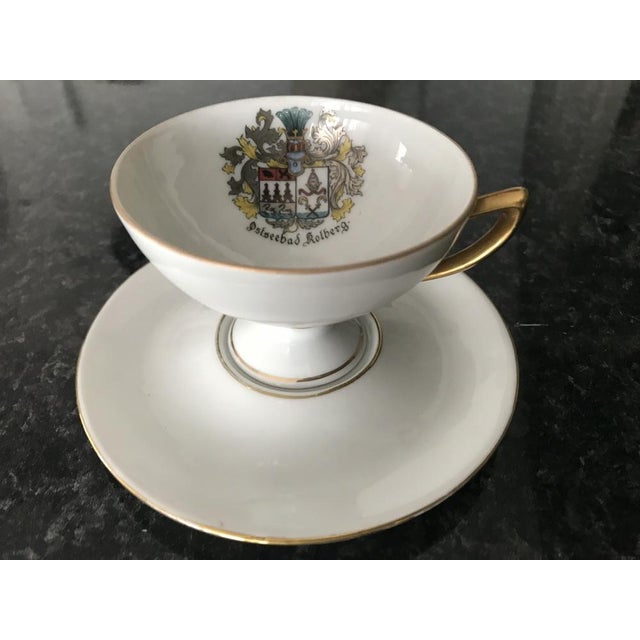 Porcelain Cup and Saucer from Geierstahl, 1950s, Set of 2 For Sale - Image 10 of 18
