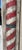 American 1940s Early American Folk Art Painted Wood Barber's Pole For Sale - Image 3 of 6
