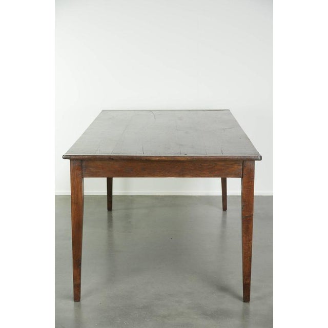 2000 - 2009 Antique French Oak Dining Table with a Dark Color Scheme For Sale - Image 5 of 12