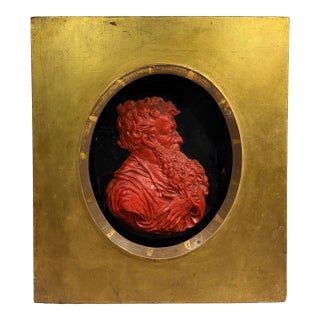 18th Century Wax Relief Carved Portrait of Saint Paul, After Jean Warin II For Sale