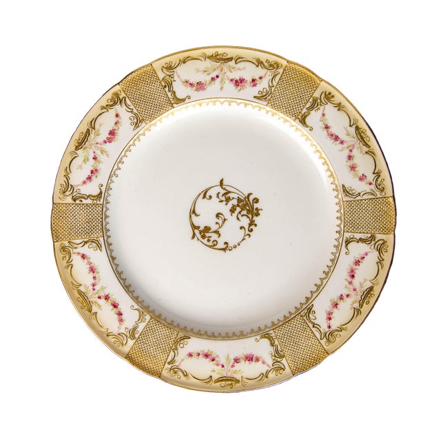 Rare set of 12 heirloom dinner plates from Doulton Burslem. Hand-painted and signed by artist Christina Wood between...
