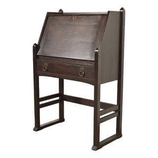 Stickley Brothers Antique Mission Oak Arts & Crafts Drop Front Secretary Desk, Circa 1910 For Sale