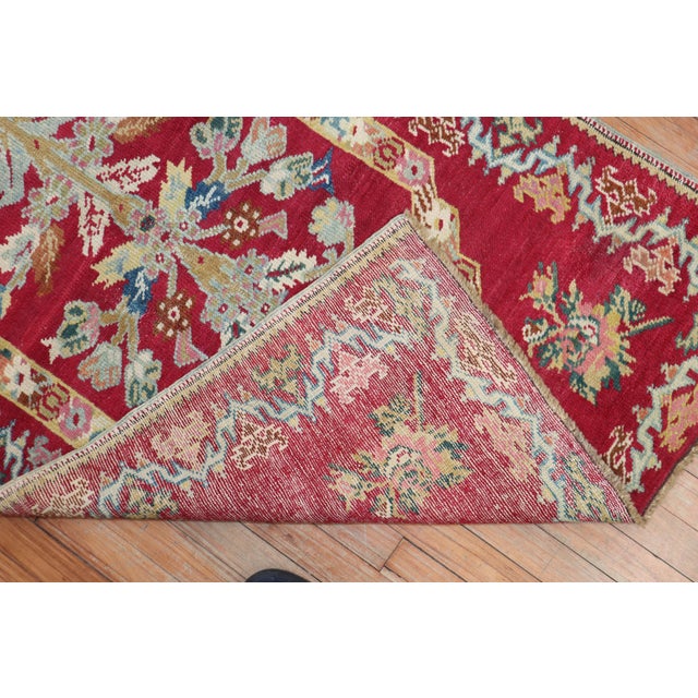 Stunning Floral Antique Turkish Ghiordes Rug For Sale - Image 4 of 18