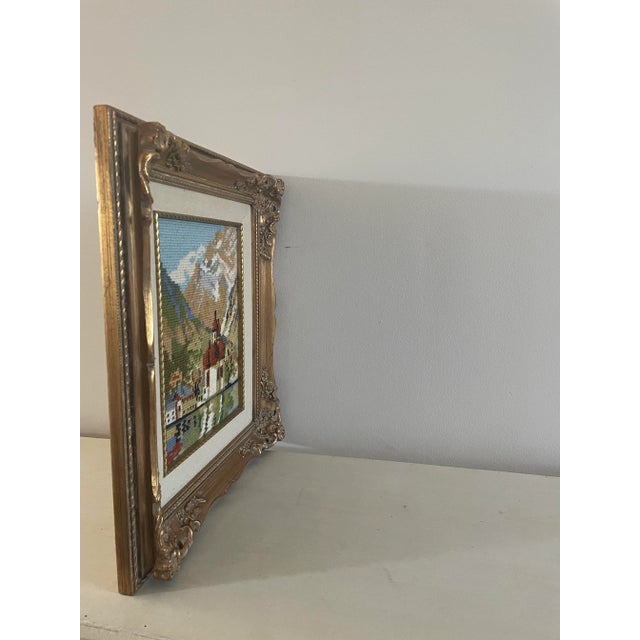 Framed and Signed Needlepoint For Sale - Image 4 of 9