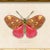 Contemporary Contemporary Reproduction of Vintage "Garden Friends" Art Print , Pink Framed Butterfly For Sale - Image 3 of 4