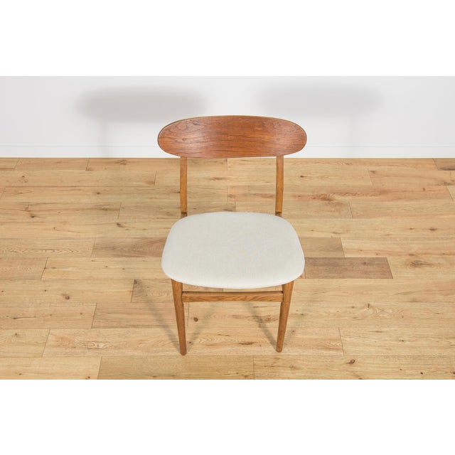 Textile Mid-Century Modern Teak Dining Chairs, 1960s, Set of 4 For Sale - Image 7 of 18