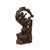 Sienna Legendary Sage Damo Bodhidharma on Pine With Crane Wood Art Figure For Sale - Image 8 of 9