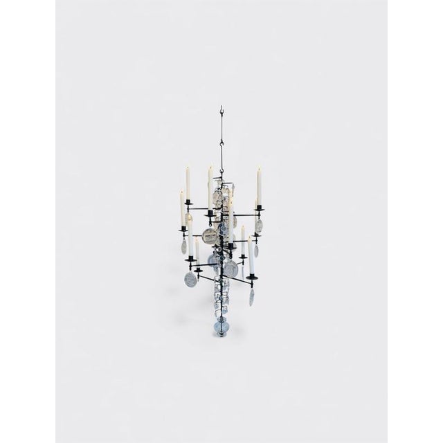 Chandelier by Erik Höglund for Kosta Boda, 1960 For Sale - Image 3 of 10