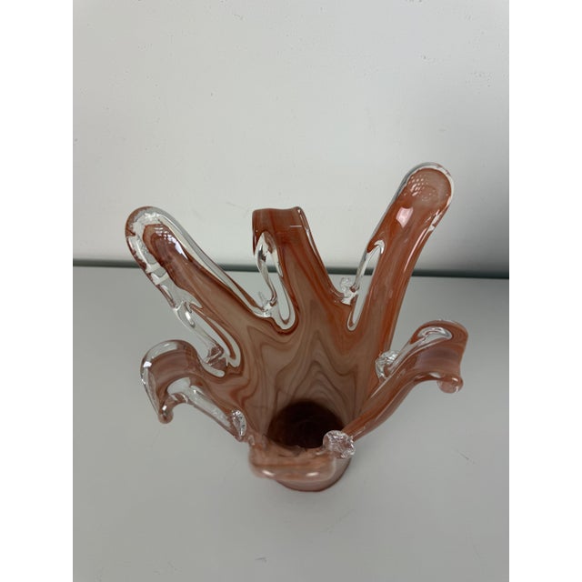 Brick Red Murano Glass Vase, 1960s For Sale - Image 10 of 12