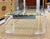 Mid-Century Modern Vintage Lucite and Chrome Coffee Table in Karl Springer Style For Sale - Image 3 of 7