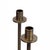 Contemporary Italian Two-Arm Gemini Candleholder in Bronzed Brass For Sale - Image 3 of 6