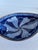Blue Vintage Chinese Man Blue White Porcelain Chinoiserie Oval Bowl For Sale - Image 8 of 13