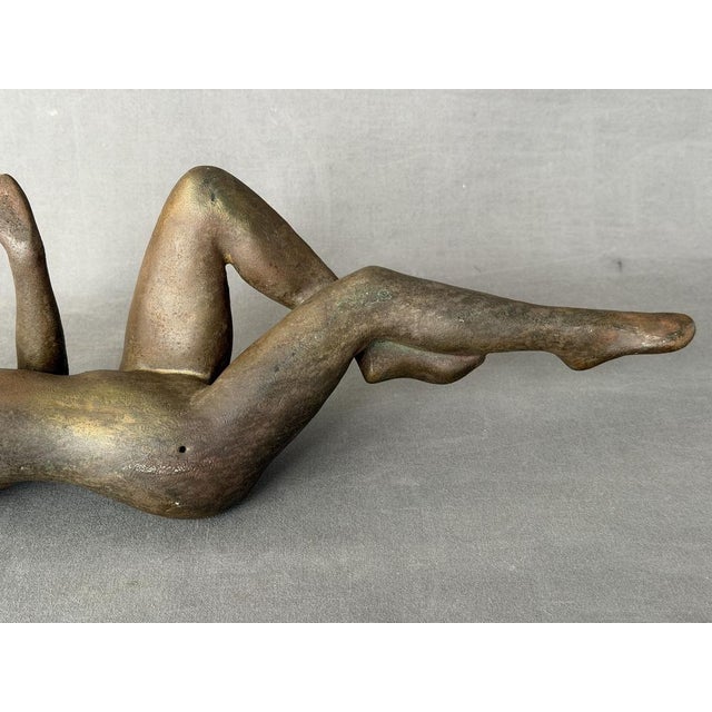 Ceramic George Zaro Tudzarov, Female Nude, 1996, Raku Ceramic For Sale - Image 7 of 8